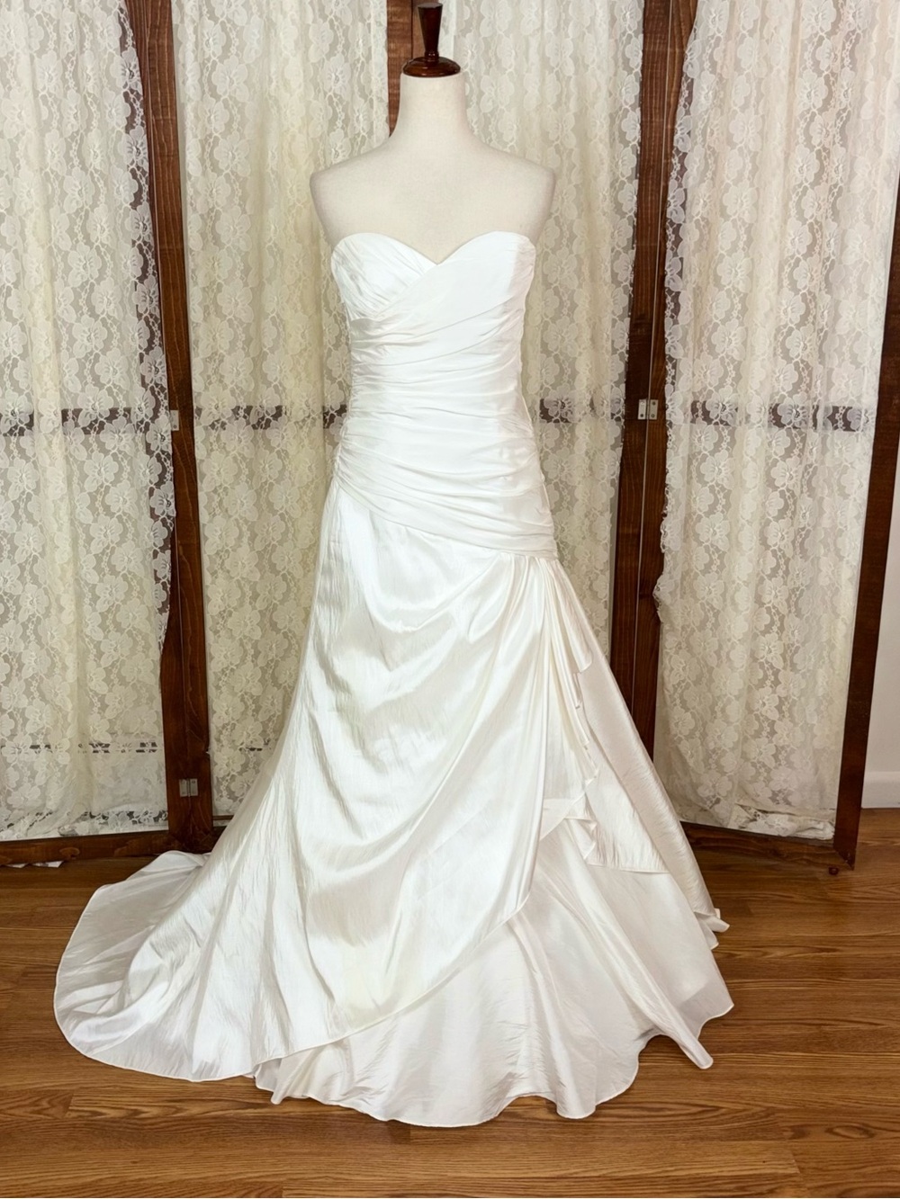 Gorgeous Maggie Sottero Ruched Taffeta Corset Wedding Gown